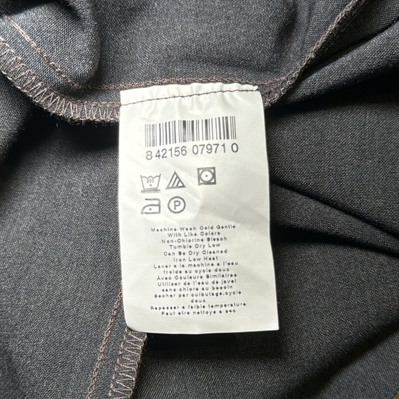 🌻 Oh Baby Secret Fit Belly Gathered Waist Charcoal Skirt size Medium Work Career - Picture 8 of 8